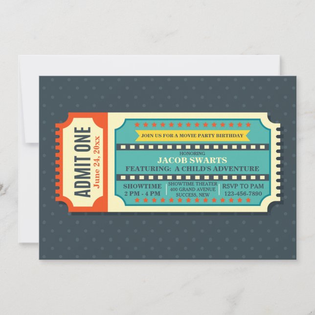 Einladung zum Filmpreis (Vorderseite)