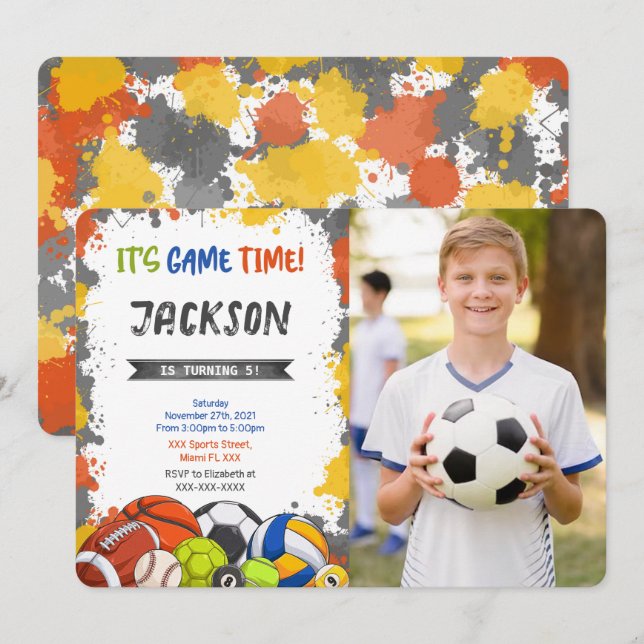 Einladung zum Foto (Vorne/Hinten)