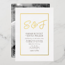 Einladung zum Foto in klassischem Weiß-Rahmen