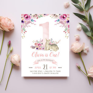 Einladung zum Foto "Little Deer First Birthday Par