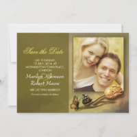 Einladung zum Foto Save the Date mit Vintagem Desi