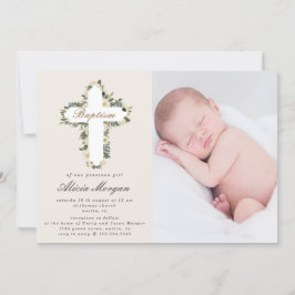 Einladung zum Foto von Elfenbein-Blumenkreuz