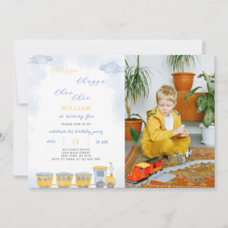 Einladung zum Foto zum Geburtstag der Züge