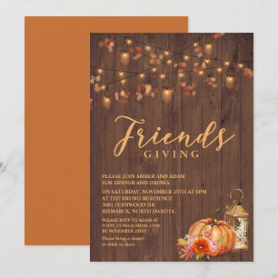 Einladung zum Friendsgiving-Erntedankfest