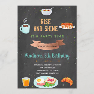 Einladung zum Frühstück Geburtstag