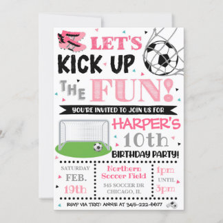 Einladung zum Fußball | Einladung von Mädchen