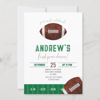 Einladung zum Fußball im ersten Jahr