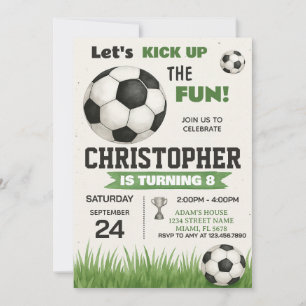 Einladung zum Fußballball Geburtstag