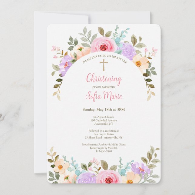 Einladung zum Gartenbogen (Vorderseite)