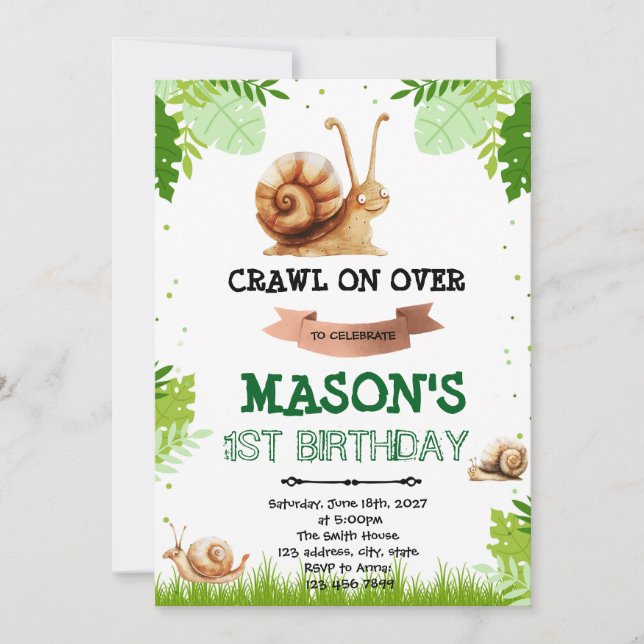 Einladung zum Geburtstag (Vorderseite)