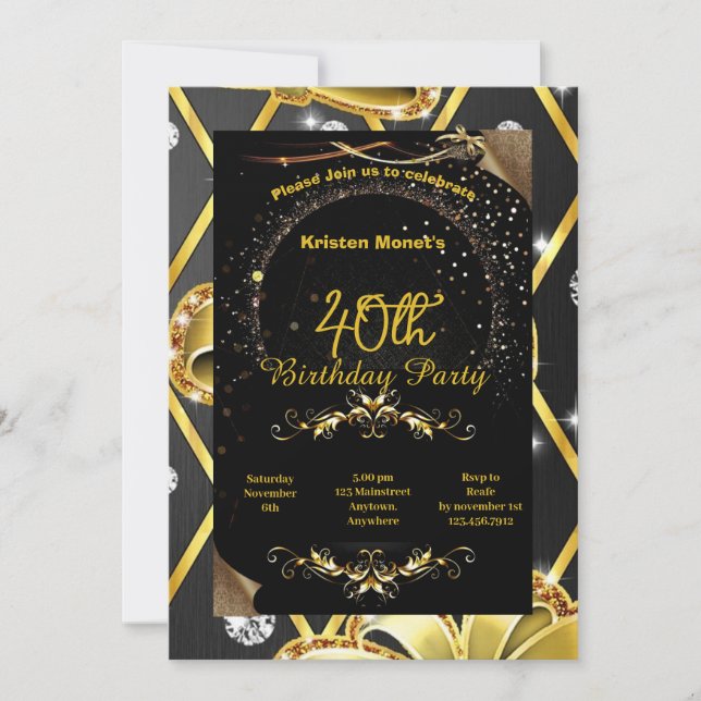 Einladung zum Geburtstag (Vorderseite)