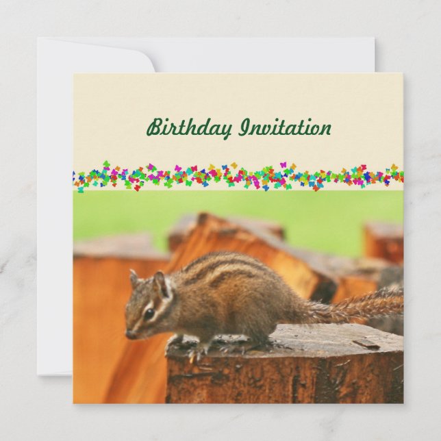 Einladung zum Geburtstag (Vorderseite)