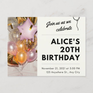 Einladung zum Geburtstag 🥳 🎉 🎂