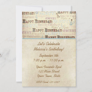 Einladung zum Geburtstag