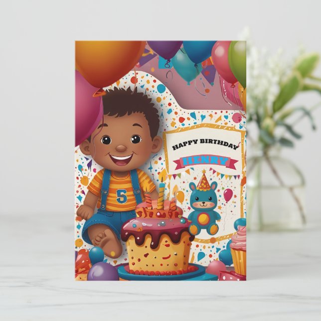 Einladung zum Geburtstag (Stehend Vorderseite)