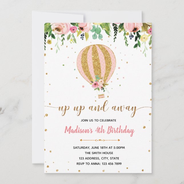 Einladung zum Geburtstag (Vorderseite)