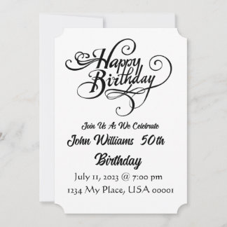 Einladung zum Geburtstag