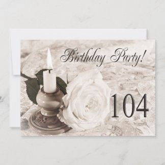 Einladung zum Geburtstag 104 Jahre alt