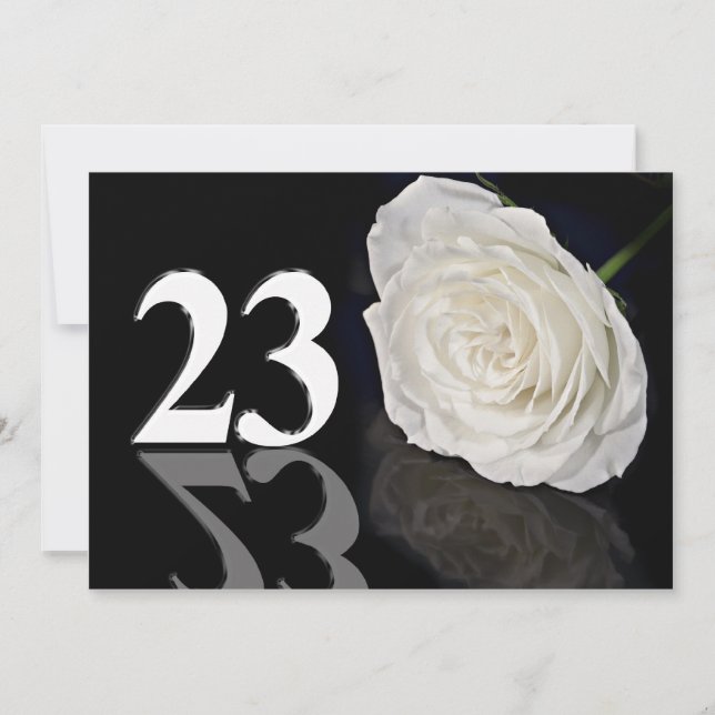 Einladung zum Geburtstag 23 Jahre alt (Vorderseite)