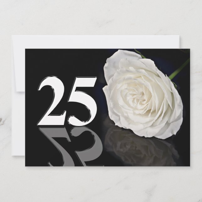 Einladung zum Geburtstag 25 Jahre alt (Vorderseite)