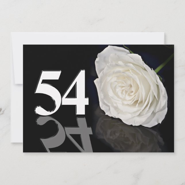 Einladung zum Geburtstag 54 Jahre alt (Vorderseite)