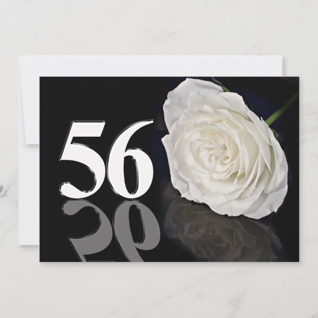 Einladung zum Geburtstag 56 Jahre alt (Vorderseite)