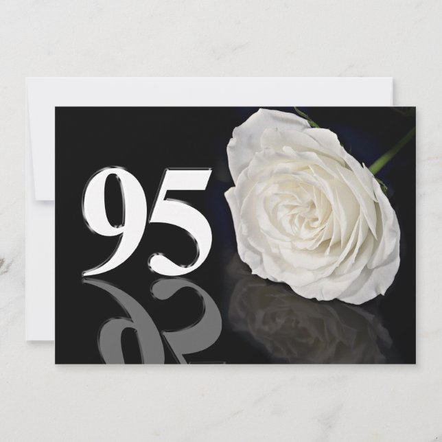 Einladung zum Geburtstag 95 Jahre alt (Vorderseite)