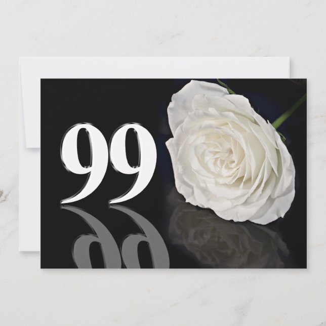 Einladung zum Geburtstag 99 Jahre alt (Vorderseite)