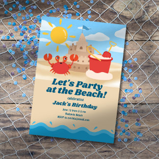 Einladung zum Geburtstag am Strand