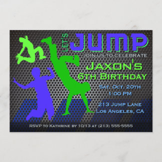 Einladung zum Geburtstag - Bounce House Trampolin