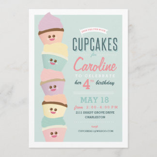 Einladung zum Geburtstag // Cupcake Party