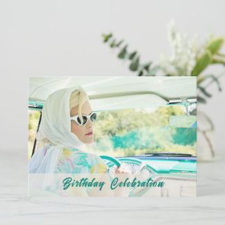 Einladung zum Geburtstag eines klassischen Autos