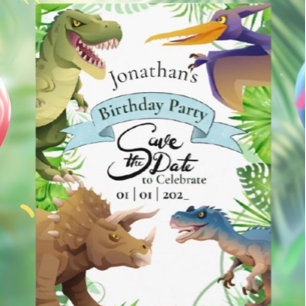 Einladung zum Geburtstag eines niedlichen Jungen-D Postkarte