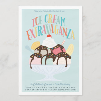 Einladung zum Geburtstag *Eiscreme Extravaganza*