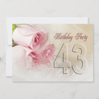 Einladung zum Geburtstag für 43 Jahre