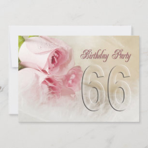 Einladung zum Geburtstag für 66 Jahre