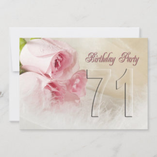 Einladung zum Geburtstag für 71 Jahre