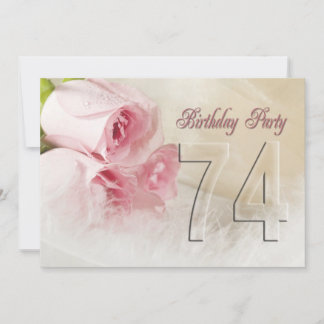 Einladung zum Geburtstag für 74 Jahre
