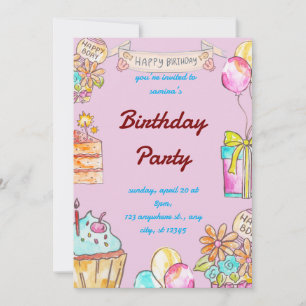 Einladung zum Geburtstag für Kinder