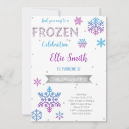 Einladung zum Geburtstag gefroren