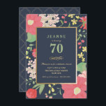 Einladung zum Geburtstag - Gold, elegante Blume<br><div class="desc">Die elegante und elegante Geburtstagsfeier-Einladung kann auf Ihren besondere Anlass abgestimmt werden. Es verfügt über eine Blumengrenze sowie einen Goldrahmen und Goldakzente. Die Hintergrundfarbe und der Text können nach Ihren Wünschen geändert werden. Eine perfekte Einladung zum Geburtstag eines Erwachsenen.</div>