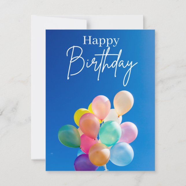 Einladung zum Geburtstag Happy Birth Day Card (Vorderseite)