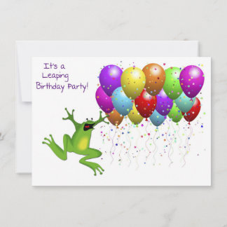 Einladung zum Geburtstag im Leap Year