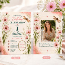 Einladung zum Geburtstag im Oktober mit Libelle un