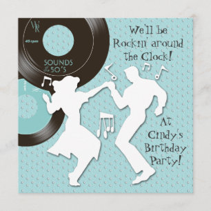 Einladung zum Geburtstag in den 1950er Jahren