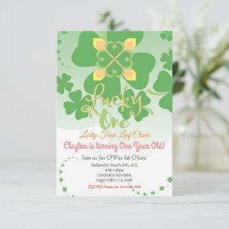 Einladung zum Geburtstag Lucky One Party