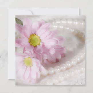 Einladung zum Geburtstag mit Molkereien und Perlen