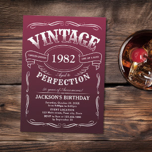 Einladung zum Geburtstag mit Whiskey-Thema für jed