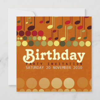 Einladung zum Geburtstag Musik Spaß
