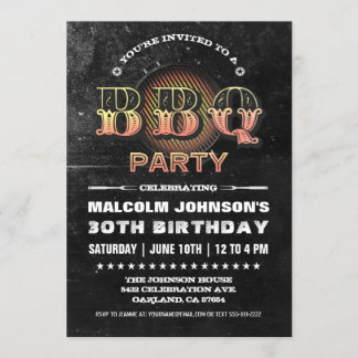 Einladung zum Geburtstag| Party GRILLEN